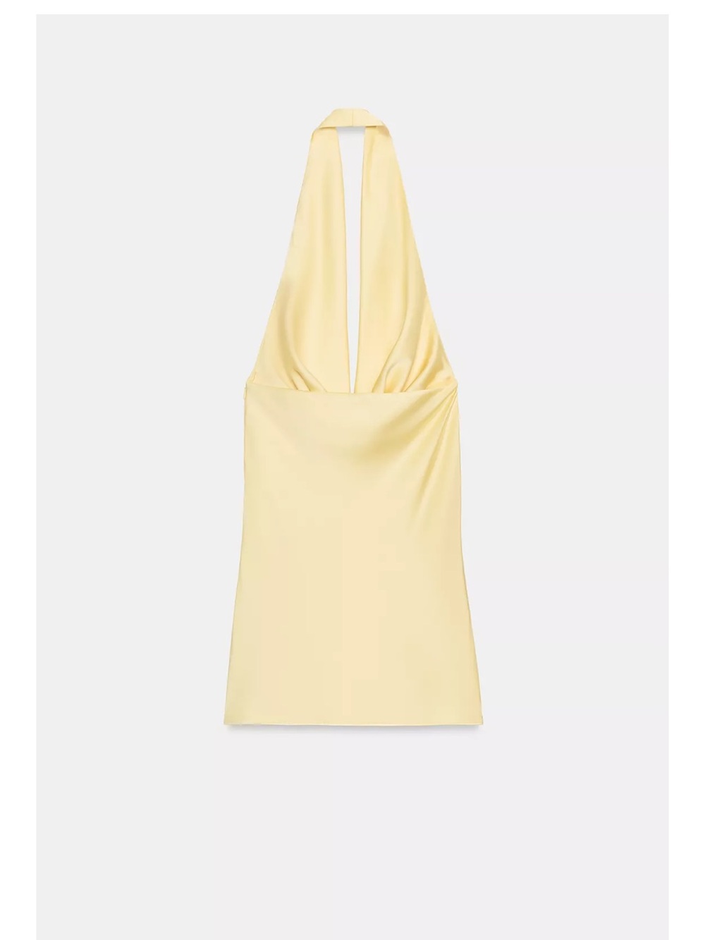 ZARA SATIN EFFECT MINI DRESS WITH SASH - Picture 4 of 5